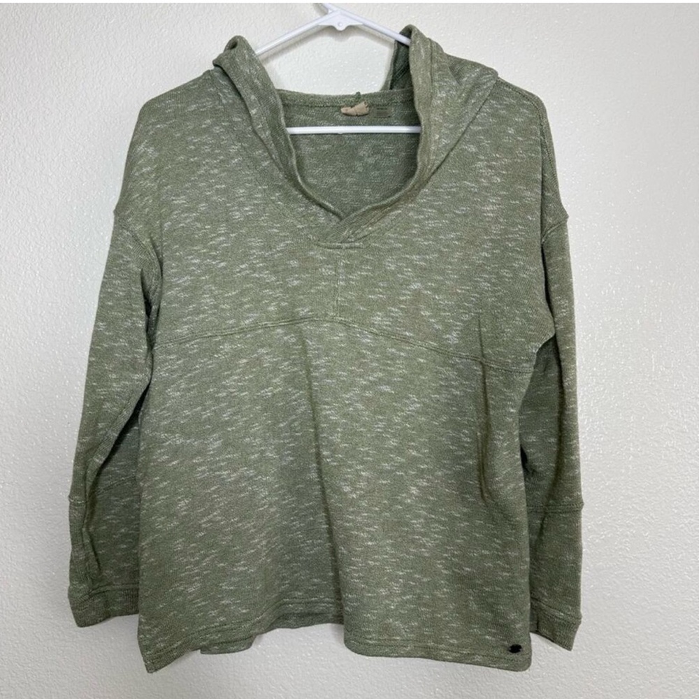 Roxy Green Hooded Pullover Shirt Medium